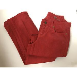 J.Crew Matchstick Cords Red size 28
